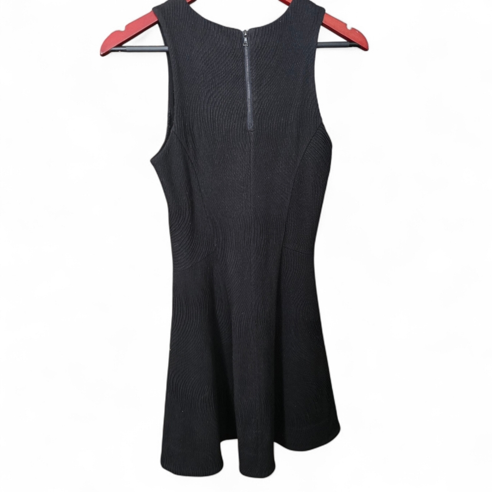 Rag & Bone Black Sleeveless Textured Fit & Flare Dress Size XS - Picture 2 of 6